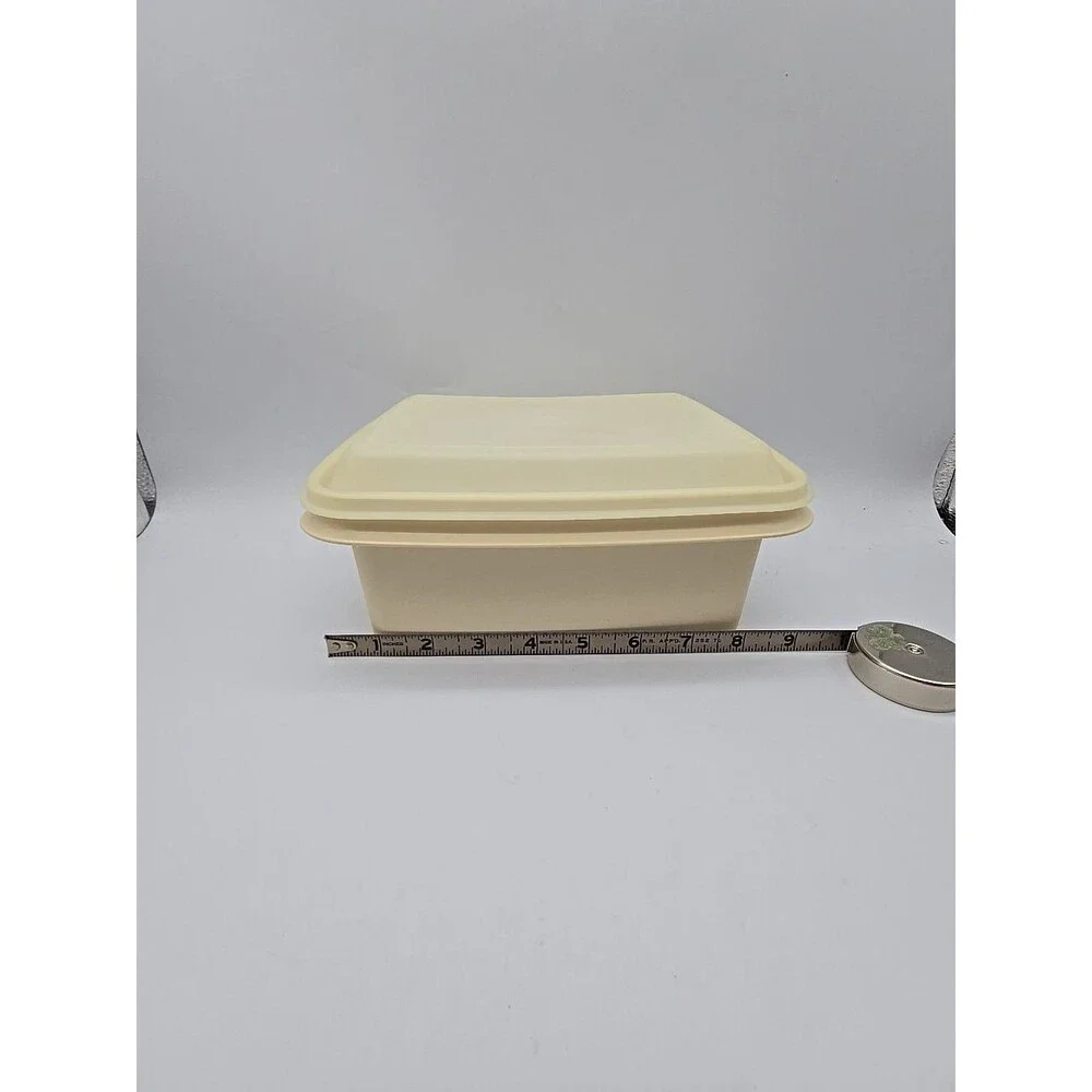 Vintage Beige Tupperware Loaf & Freeze & Save Containers